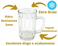 Imagem do Conjunto com 24 Canecas De Chopp Cerveja De Vidro 400ml