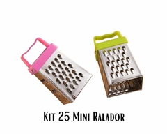 Kit 25 Mini Ralador Aço Inox Versátil P/ Pequenos Legumes - loja online