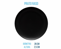 Kit com 4 Pratos de Ceramica Raso Colorido - loja online