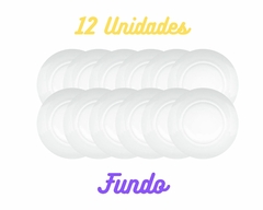 Conjunto com 12 Pratos Fundos em Vidro Original - comprar online