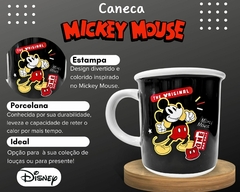 1 Caneca Mickey 300ml Porcelana Esmaltada - loja online