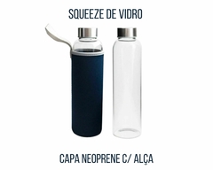 Squeeze Térmica em Vidro de 550ml - Várias Cores - Oro Comércio