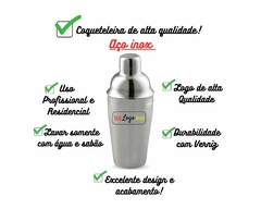 Imagem do 12 Coqueteleiras Para Drinks Aço Inox De 500ml