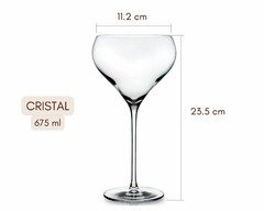 Conj 2 Taça 675ml De Cristal Coquetel - Oro Comércio