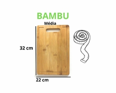 Taboa de Bambu Canaleta Corte Legumes Frutas Carne Churrasco na internet