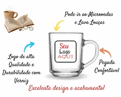 6 Xícaras 255ml Personalizada Alça Caneca Café Chá Brindes - loja online