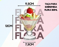 2 Taças Sobremesa Flora 180ml Vidro, Sorvete na internet