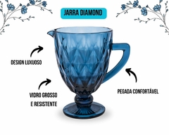 1 Jarra Azul de 1.200 Lts Relevo de Diamante - Oro Comércio