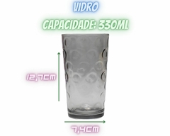 Conjunto com 6 Copos Coloridos de 330ml - Oro Comércio