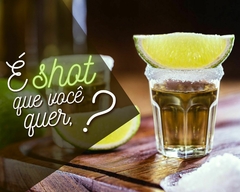 Jogo 6 Copos Shot Tequila Cachaça Vidro Transparente 45 ml - comprar online