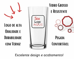 Imagem do Conj. 12 Copos Alto Vidro Personalizados 240ml Suco