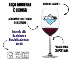 12 Taças Vinho Vidro Personalizado Importado Confraternização - loja online