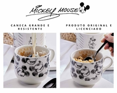 Caneca Mickey Mouse Cerâmica 470ml Grande - Oro Comércio