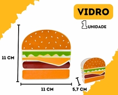 Porta Guardanapo Temático Hamburguer Decorado Criativo Vidro na internet