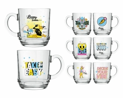 Caneca de Vidro 300ml Personagens Looney Tunes Oficial - comprar online