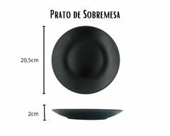 Kit 2 Pratos De Sobremesa Cerâmica na internet