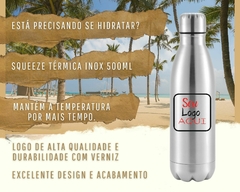 30 Garrafas Termicas Inox Personalizada Squeeze Água Gelada - loja online