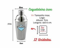 12 Coqueteleiras Para Drinks Aço Inox De 500ml - loja online