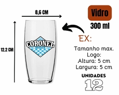 Imagem do Jogo de Copos Oca 300ml 12pçs Personalizado Suco Água