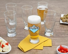 12 Copos Tulipa Cerveja 350ml Personalizado Transparente Chopp Bar - comprar online