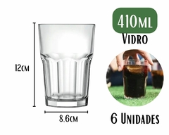 Kit com 6 Copos de Vidro Bristol de 410ml na internet