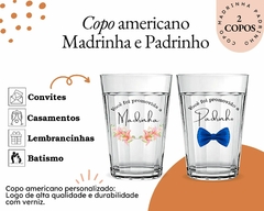 Kit 2 Copos Americano Madrinha Padrinho Vidro na internet