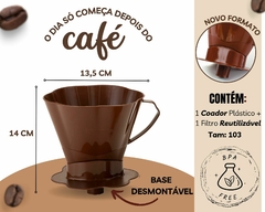 Coador De Café + Filtro Reutilizável - Oro Comércio