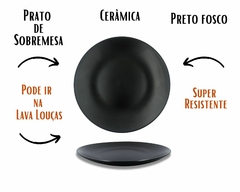 Kit 2 Pratos De Sobremesa Cerâmica - comprar online