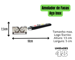 Kit Afiador Inox 48 Peças Faca Profissional Personalizado - Oro Comércio