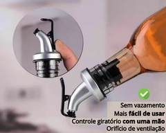 Kit 2 Galheteiro 250ml Vidro P/ Azeite - Oro Comércio