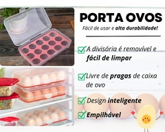 Porta Ovos Organizador - 15 Ovos Plástico na internet