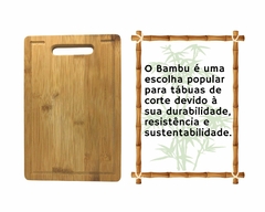 Taboa de Bambu Canaleta Corte Legumes Frutas Carne Churrasco - Oro Comércio