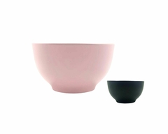 Kit 6 Bowl Preto ou Rosa Liso Fosco 600ml Cerâmica - comprar online