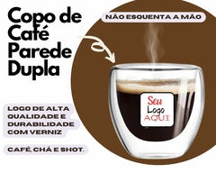 48 Copos Café 80ml Personalizados Parede Dupla - loja online