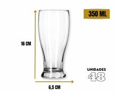 KIT 48 COPOS CERVEJA 350ML VIDRO - loja online