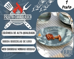 1 Prato Raso Grande P/ Churrasco Cerâmica na internet