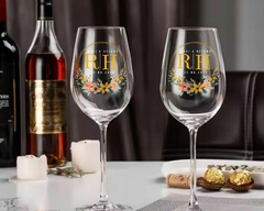 12 Taças Vinho Cristal 510ml Personalizada Logo/Arte Brinde - comprar online