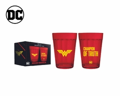 Kit 2 Copos Americanos 190ml Dc Comics em Vidro