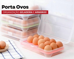 Porta Ovos Organizador - 15 Ovos Plástico