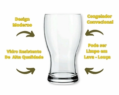 kit 24 Copos Cerveja 360ml Vidro - Oro Comércio