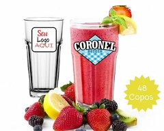 Imagem do Kit 48 Copos Personalizados 360 ml Vidro Sua Arte/Logo/Foto