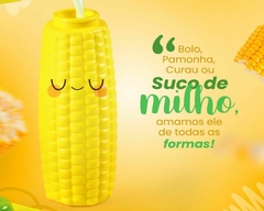 Kit 4 Copos 300ml De Milho Com Canudo - loja online