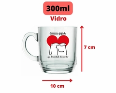 Kit com 6 Canecas de Vidro - Flork 300ml