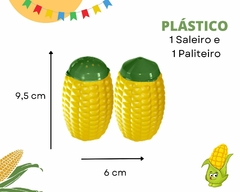 Kit Decoração Milho Festa Junina Jarra Copo Saleiro Paleiro - loja online