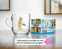 Caneca de Vidro 300ml Personagens Looney Tunes Oficial na internet