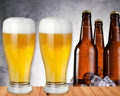 Imagem do Kit 24 Copos Cerveja 350ml Vidro