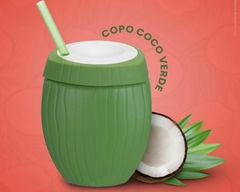 Conjunto com 4 Copos de Coco de Plástico 300ml - comprar online