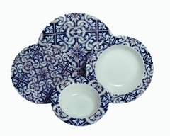 Aparelho de Jantar com 24 Peças de Porcelana