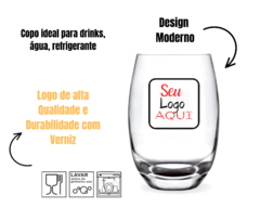 Kit 36 Copos Vidro 465ml Personalizados - loja online