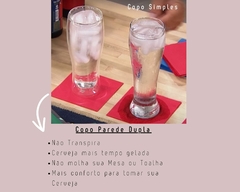 Kit com 2 Copos de Parede Dupla de 500ml - Oro Comércio